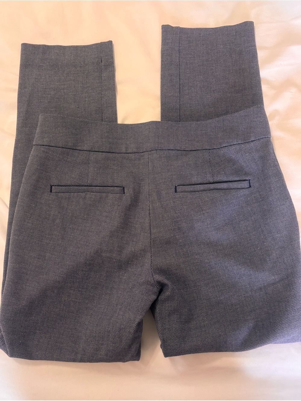 Woman’s Blue and White Loft Dress Pants - Professional Tailored Fit